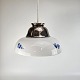 Loftlampe af porcelænBlå Blomst21 cm