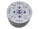 Musselmalet Riflet HotelporcelænStor kagetallerken med logo 17 cm. #2055