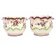 Pair of late 18th century Swedish Fayence coolers by Marieberg dated 1777. H: 12,5cm