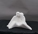 Stone Art white figurine from Marbell, Belgium. Seated loving couple