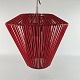 Pendel med plastsnorRød25,5 cm