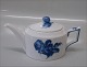 Kongelig Dansk Porcelæn Blå Blomst Flettet 8117- 10 Tepotte, oval 23,5 x 13,5 cm
