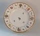 8518-444 Sidetallerken 18 cm blomster på spejl(617) Royal Copenhagen Henriette porcelæn