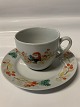 Mads Stage, Julestel Kaffekop med underkop.Kop 7cm høj.