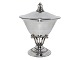 Georg Jensen Sterling SølvSkulpturel skål med låg af Johan Rohde