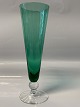 Champagne flute, dark green.Height 19.5 cm
