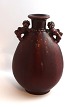 Royal Copenhagen. Stentøj. Vase med okseblods glasur. Model 20877. Bode Willumsen. Højde 23 cm. (1 sortering)