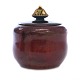 Lidded stoneware bowl in the style of Patrick Nordström for Royal Copenhagen. H: 15cm. D: 14cm