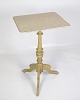 Original Malet Søjlebord/sidebord - Grå & Gullige Farver - 1840erne