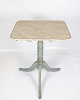 Original Malet Søjlebord/Sidebord - Med Vip funktion - Blå & Grå Farver - 1840erne