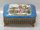 Sevres Porcelain box ca 7 x 16 x 11 cm including bronze mountingSIGNED WATTEAU