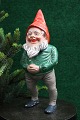 Fine, old painted terracotta Santa Claus with fine patina. Height: 22.5cm.