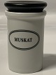 Eslau, Muskat spice jar. Height with lid 10.5 cm.SOLD