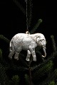 Original Dresden julepynt i form af elefant i bemalet papmache fra år 1900...