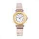 Cartier Santos octagon guld/stål automatic. D: 25mm. Ref. 0907. Leveres med original kasse
