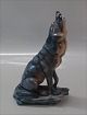 Dahl Jensen figurine 1258 Wolf howling (LJ) 22.5 cm