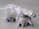 Dahl Jensen figurine 1068 Polar Bear with Cubs (CJB) 19.5 cm