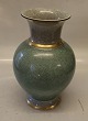 457-3054 RC Green vase with grey and gold 23.5 cm Royal Copenhagen Craquelé, (Crackelure)