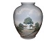 Bing & GrøndahlVase med dansk hvid bondegård