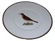 Royal Copenhagen Frokostallerken med fugl - Vindrossel