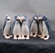 Royal Copenhagen Denmark, figurines Nos 1190, 1283 & 1284, set of 3 Penguin figurines
