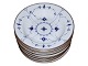 Blue Fluted Plain with Gold edgeLarge oup plate 24 cm. #165
