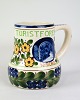 Mug - Earthenware - Model 609/548 - The Danish Tourist Association Nyborg - Aluminia
