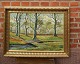 Painting by unknown artist, Forest scene. PICKUP.