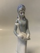 Large figurine of Girl with Goose.Height 20,5 cm.