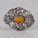 Herman Siersbøl brocherav og sølv4 cm