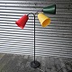 Standerlampe med tre skærme.Trafiklys
