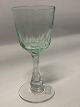 White wine glass Light Green Derby Glass from Holmegaard.Height 13.6 cm.