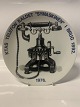 Telefon platte År. 1976.Ktas telefon kaldet "Symaskinen" i Brug 1892.