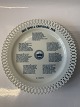 Bing & Grondahl Plate, Anniversary 1978.Employee song.
