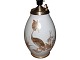 Royal CopenhagenUNIKA og stor Craquele vase / bordlampe med lappedykker fra 1925