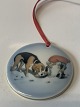 Bing & Grøndahl Wiberg juleornament.Nisse og hund.