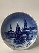 Bing & Grondahl Jubilee Christmas plate with gold, 1895-19951930