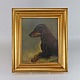 Simon Simonsen maleriGravhundår 189537,5 cm
