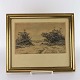 Carl Bloch raderingSti til hav34,5 cm