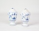 Salt & Peberbøsse - Nr. 1/467 - Porcelæn - Musselmalet Riflet - Royal Copenhagen 