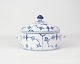 Smørskål Med Låg - Nr. 1/400 - Porcelæn - Musselmalet Riflet - Royal Copenhagen