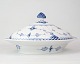 Sjældent Lågfad - Nr. 1/621 - Porcelæn - Blåmalet - Musselmalet Halvblonde - Royal Copenhagen