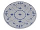Blue Fluted PlainDinner plate 24.2 cm. from 1850-1860