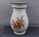Royal Copenhagen Danish crackle porcelain with gold rim. Large vase with flower decoration 24.5cm