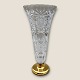 Belgian Crystal vaseWith Gold Plated Sterling silver mounting*DKK 950