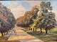 Alley with trees and peopleDKK 850