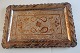 Messing bakke / plaketteH: 20cm  B: 30,5cmHåndpunslet