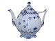 Blue Fluted Full LaceTeapot with devils heads