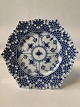 Blue Fluted Full Lace, Double Lace Lunch Plate.Decor. No. 636. 21 cm.