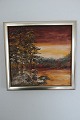 Stig Sander MaleriCa.: 24cm x 24cm inkl. rammeStig Sander: 1945-2012 Eget galleri på Gl. Kongevej udelukkende med egne malerier, - disse malerier er købt i 1980-erne i Stigs eget galleriPrisen er pr. stk.Kan sælges samlet eller enkeltvis